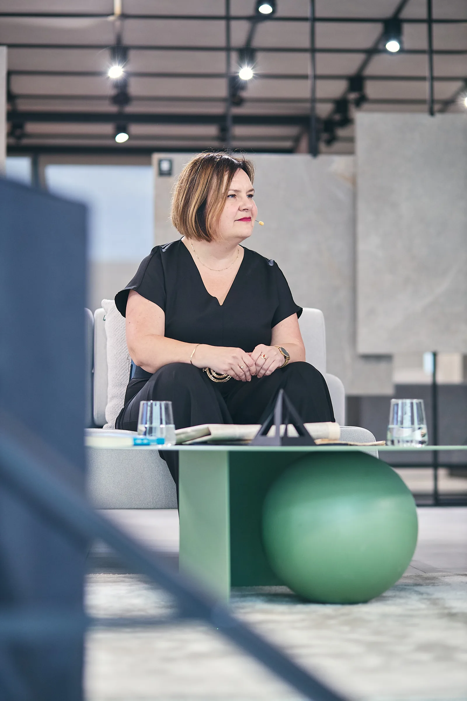 Dominika Dąbrowska w studiu